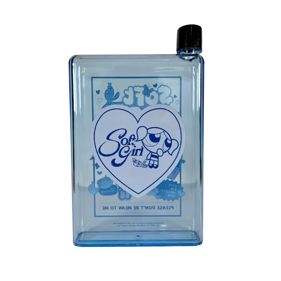 BOTELLA PLANA BURBUJA - CHICAS SUPER PODEROSAS - GEEK INDUSTRY 